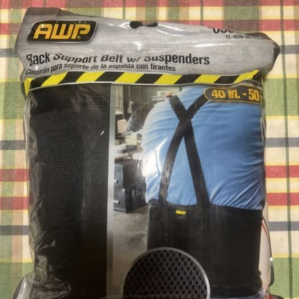 AWP Back Support Belt 1L-629-3C, Size L/XXL -- New